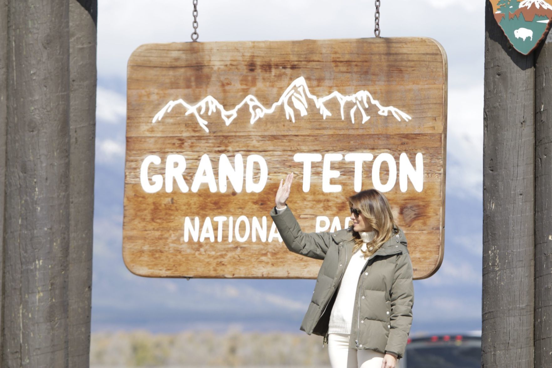 First Lady Melania Trump in Jackson Hole